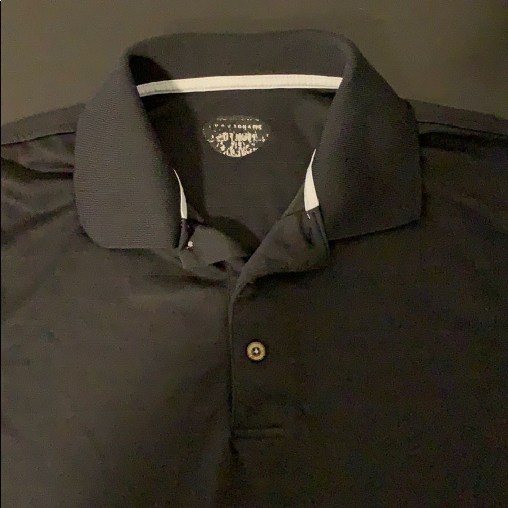 Black Polyester Polo